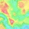 Mappa topografica Polignac, altitudine, rilievo