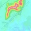 Mappa topografica Biou, altitudine, rilievo