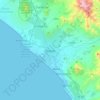 Mappa topografica Trujillo, altitudine, rilievo