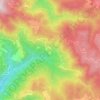Mappa topografica Calamecca, altitudine, rilievo