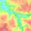 Mappa topografica Chapterie, altitudine, rilievo
