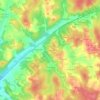 Mappa topografica Le Toupinier, altitudine, rilievo
