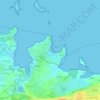 Mappa topografica Gulay, altitudine, rilievo