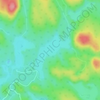 Mappa topografica Lac McTavish, altitudine, rilievo