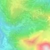 Mappa topografica Bionnassay, altitudine, rilievo