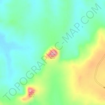Mappa topografica Morro Alto, altitudine, rilievo