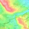 Mappa topografica Le Metz, altitudine, rilievo