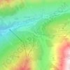 Mappa topografica Le Lienz, altitudine, rilievo