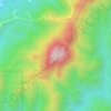 Mappa topografica Mount Ayaas, altitudine, rilievo