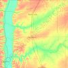 Mappa topografica Greene County, altitudine, rilievo