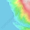Mappa topografica Segna, altitudine, rilievo