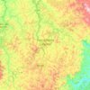 Mappa topografica Conselheiro Lafaiete, altitudine, rilievo