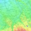 Mappa topografica Waterschap Limburg, altitudine, rilievo