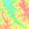Mappa topografica Porcupine, altitudine, rilievo