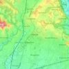 Mappa topografica Merate, altitudine, rilievo