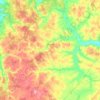 Mappa topografica городское поселение Мещовск, altitudine, rilievo