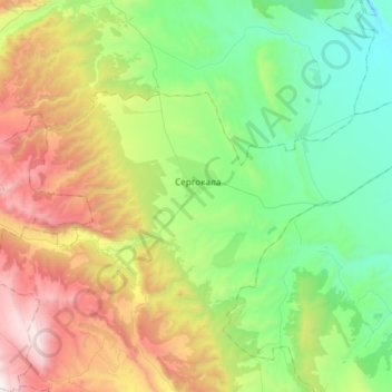 Mappa topografica Сергокалинский сельсовет, altitudine, rilievo