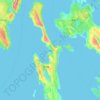 Mappa topografica Cherso, altitudine, rilievo