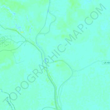 Mappa topografica Lower Grand River, altitudine, rilievo