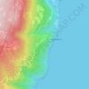 Mappa topografica Moschiena, altitudine, rilievo