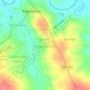 Mappa topografica Norte América, altitudine, rilievo