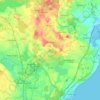 Mappa topografica Süsel, altitudine, rilievo