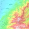 Mappa topografica Urumita, altitudine, rilievo