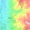 Mappa topografica San Pietro in Guarano, altitudine, rilievo