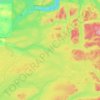 Mappa topografica Area L (Lone Butte/Interlakes), altitudine, rilievo