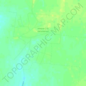 Mappa topografica имени 2-й пятилетки, altitudine, rilievo