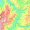 Mappa topografica Zapatoca, altitudine, rilievo
