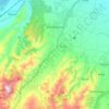 Mappa topografica Sala Baganza, altitudine, rilievo