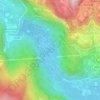 Mappa topografica Lago di Loppio, altitudine, rilievo