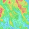 Mappa topografica Beaverdam Lake, altitudine, rilievo