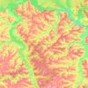 Mappa topografica Чувашия, altitudine, rilievo