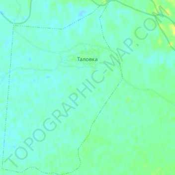 Mappa topografica сельское поселение Село Таловка, altitudine, rilievo