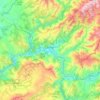 Mappa topografica Quiroga, altitudine, rilievo