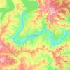 Mappa topografica Lake Austin, altitudine, rilievo