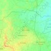 Mappa topografica Mirandola, altitudine, rilievo