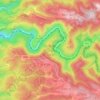 Mappa topografica שמורת טבע נחל שורק, altitudine, rilievo