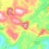 Mappa topografica Fumone, altitudine, rilievo