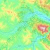 Mappa topografica Fermignano, altitudine, rilievo