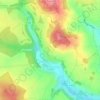 Mappa topografica Sailly, altitudine, rilievo