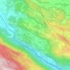 Mappa topografica Fagnano Alto, altitudine, rilievo