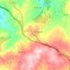 Mappa topografica O Castro, altitudine, rilievo