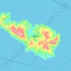 Mappa topografica Περιφερειακή Ενότητα Τήνου, altitudine, rilievo