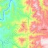 Mappa topografica Filadelfia, altitudine, rilievo