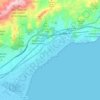 Mappa topografica Benicasim, altitudine, rilievo