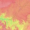 Mappa topografica Ogooué-Ivindo, altitudine, rilievo