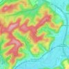 Mappa topografica Bierbach, altitudine, rilievo